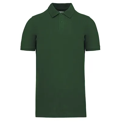 Polo Verde Bosque Piqué Hombre