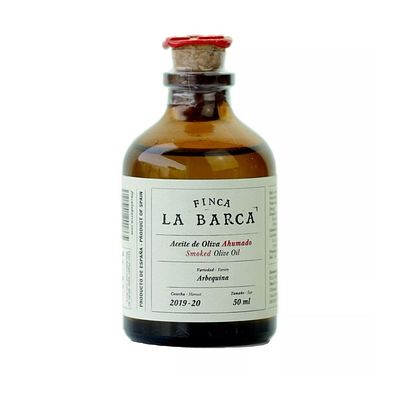 Aceite de Oliva Ahumado "FINCA LA BARCA" Botella 50 ml
