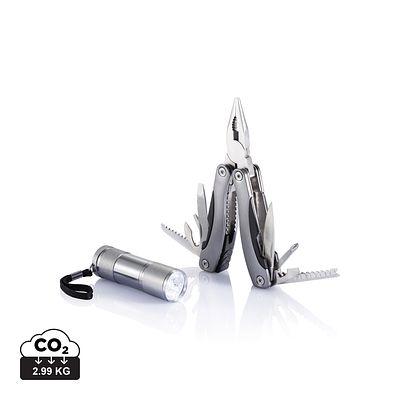 Set multiherramienta y linterna