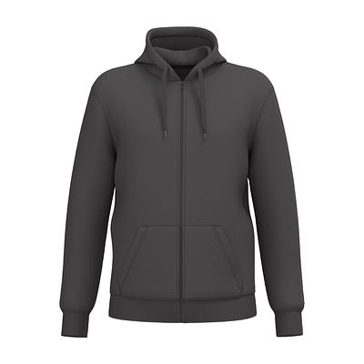 Sudadera reciclada con capucha y cremallera unisex