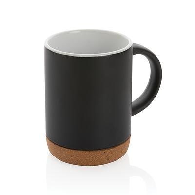 Taza de cerámica con base de corcho 280ml.