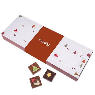 Advent calendar with premium chocolates